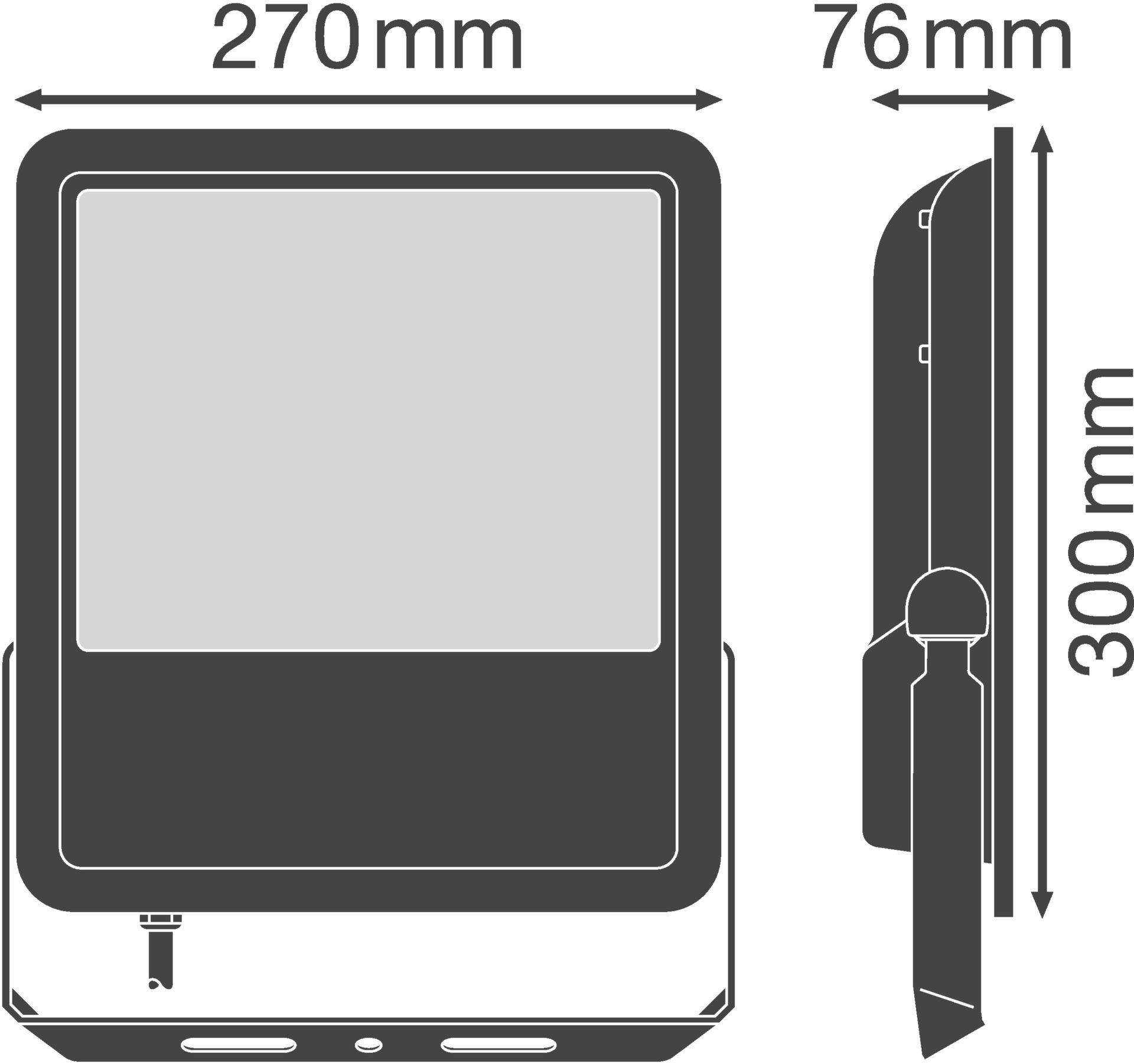 FLOODLIGHT 135 135 W 6500 K IP65 BK – Görsel 2 / 2