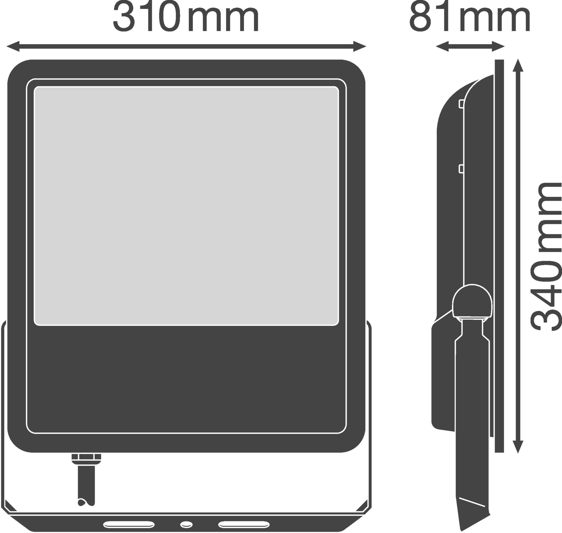 FLOODLIGHT 180 180 W 6500 K IP65 BK – Görsel 2 / 2