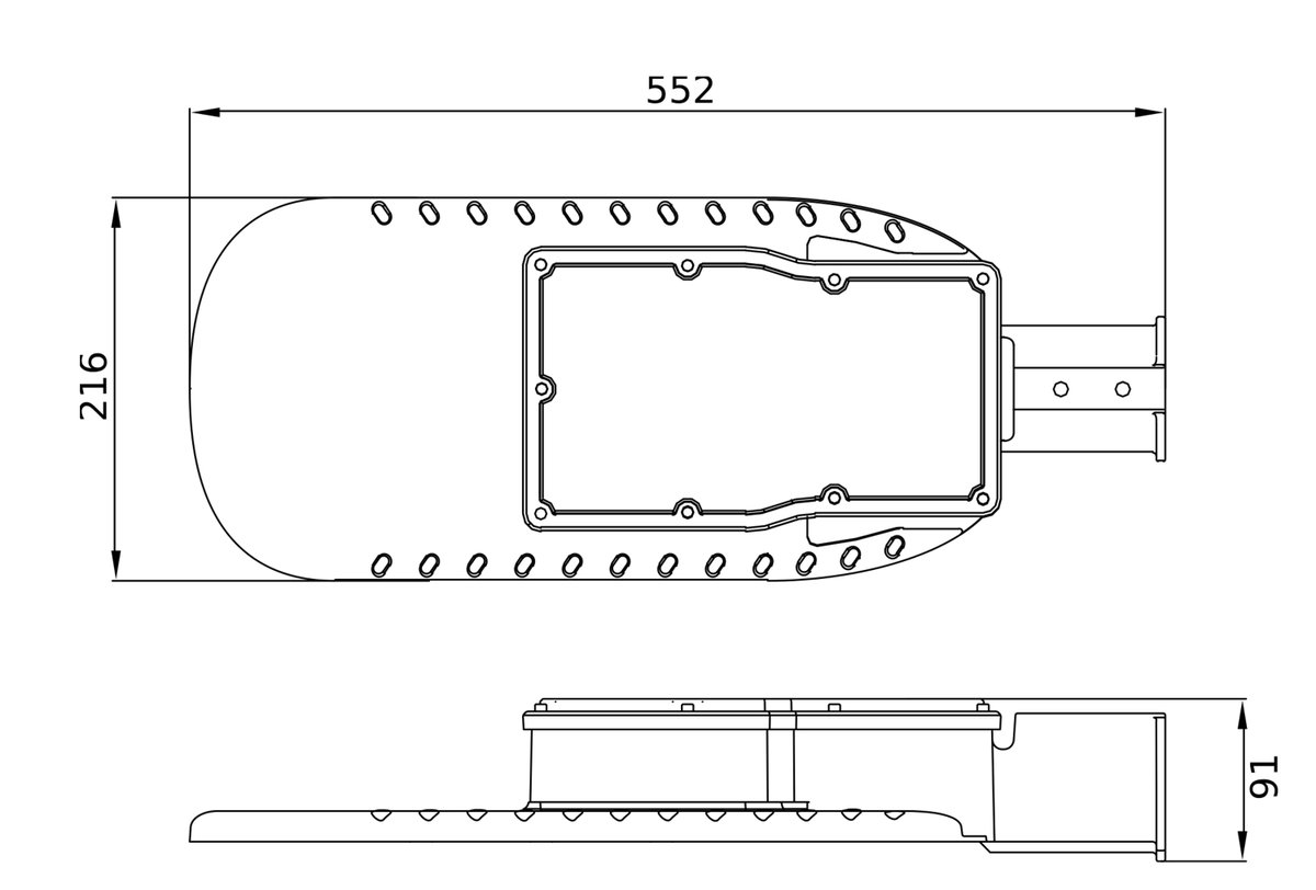 ECO AREA HIGH POWER SPD 120W 865 IP66 GY – Image 2 of 3