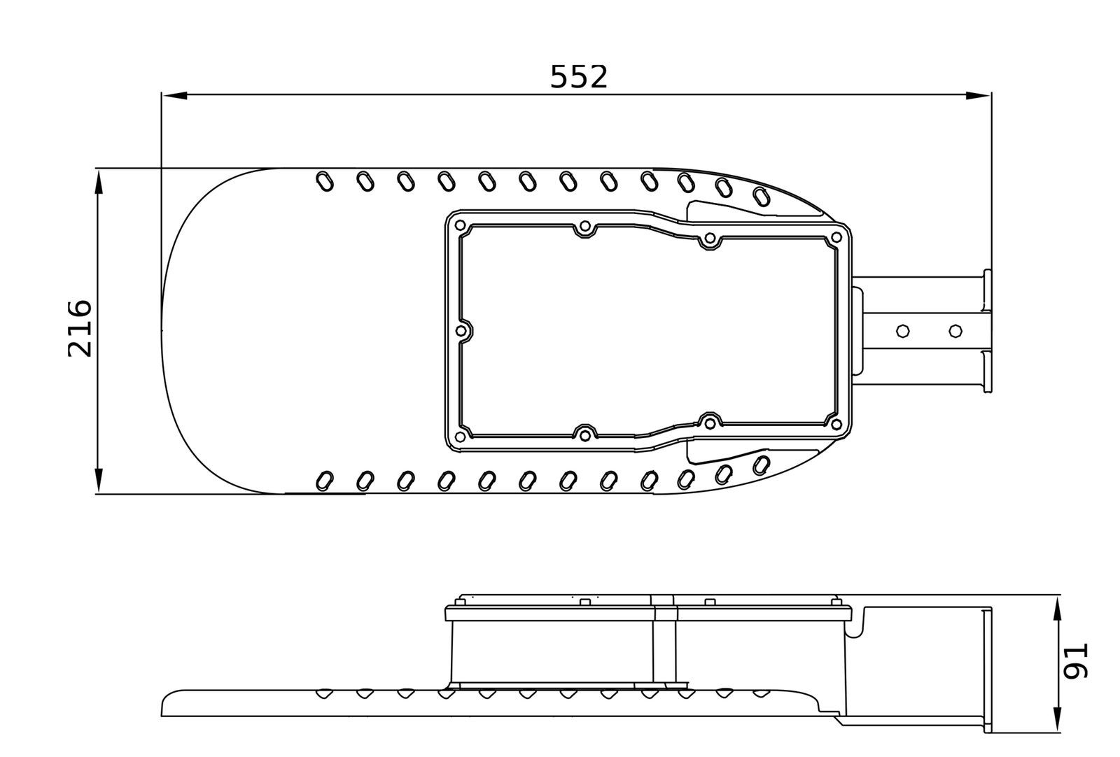 ECO AREA HIGH POWER SPD 120W 865 IP66 GY – Image 2 of 3