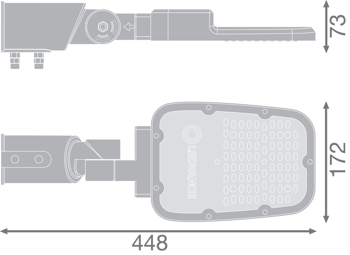 STREETLIGHT AREA SMALL RV20ST 45W 740 RV20ST GY – Image 3 of 4