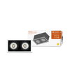 SPOT MULTI 2x30W 3000K FL WT/BK
