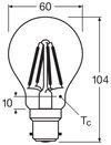 LED Retrofit CLASSIC A 4W 827 Clear B22d