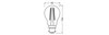 LED CLASSIC A P 5.9W 827 Clear B22d