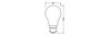 LED CLASSIC A P 5.9W 827 Frosted B22d