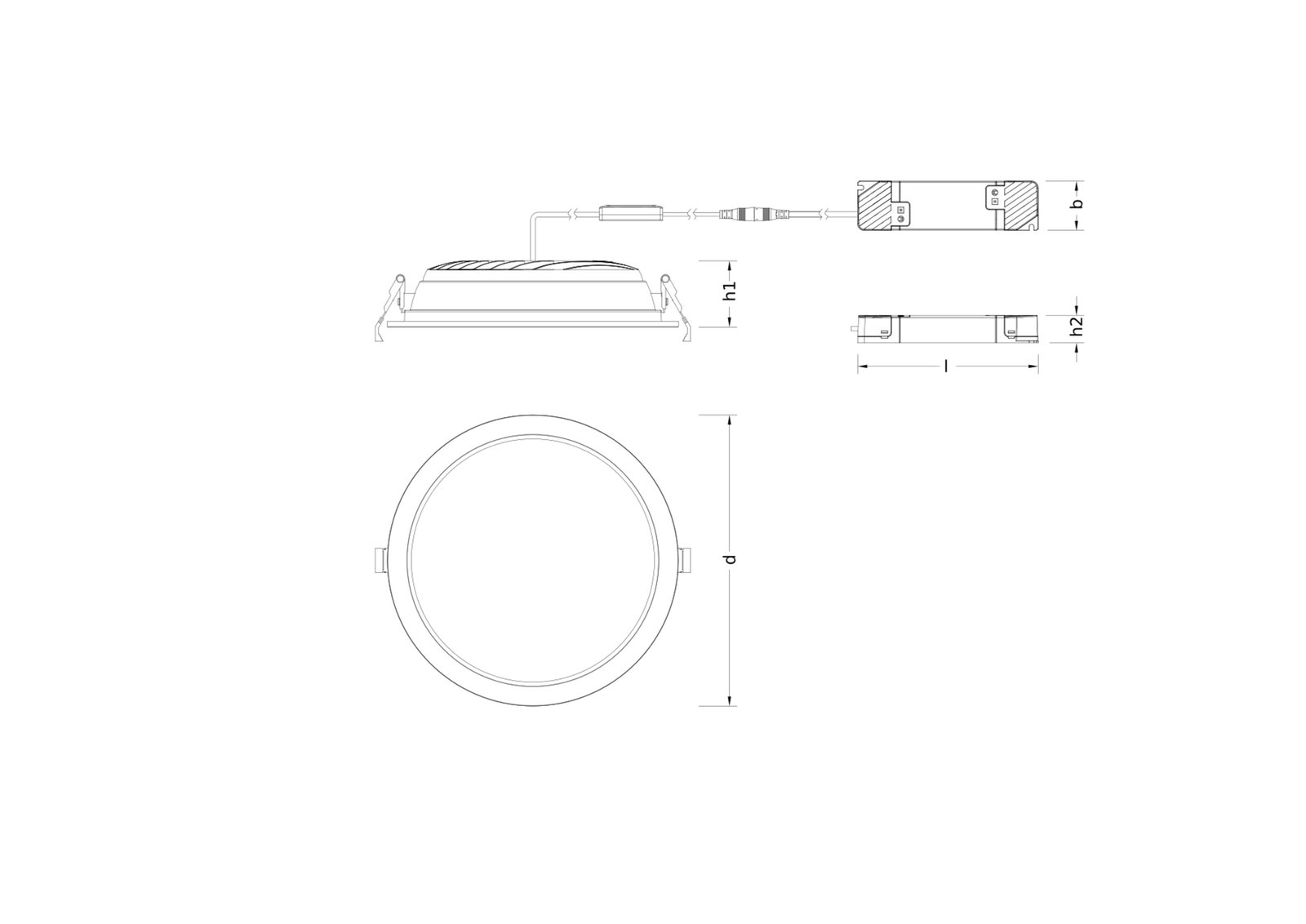 DOWNLIGHT COMFORT ZIGBEE OPAL D250 P 42W 93040 OP WT – Image 2 of 4