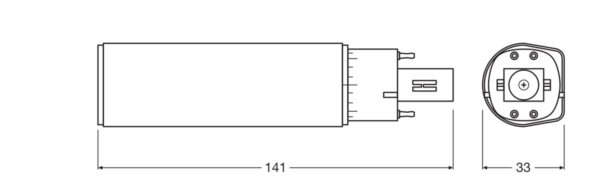 DULUX LED D/E HF &amp  AC MAINS VALUE 7W 830 G24Q-2 – Image 4 of 8