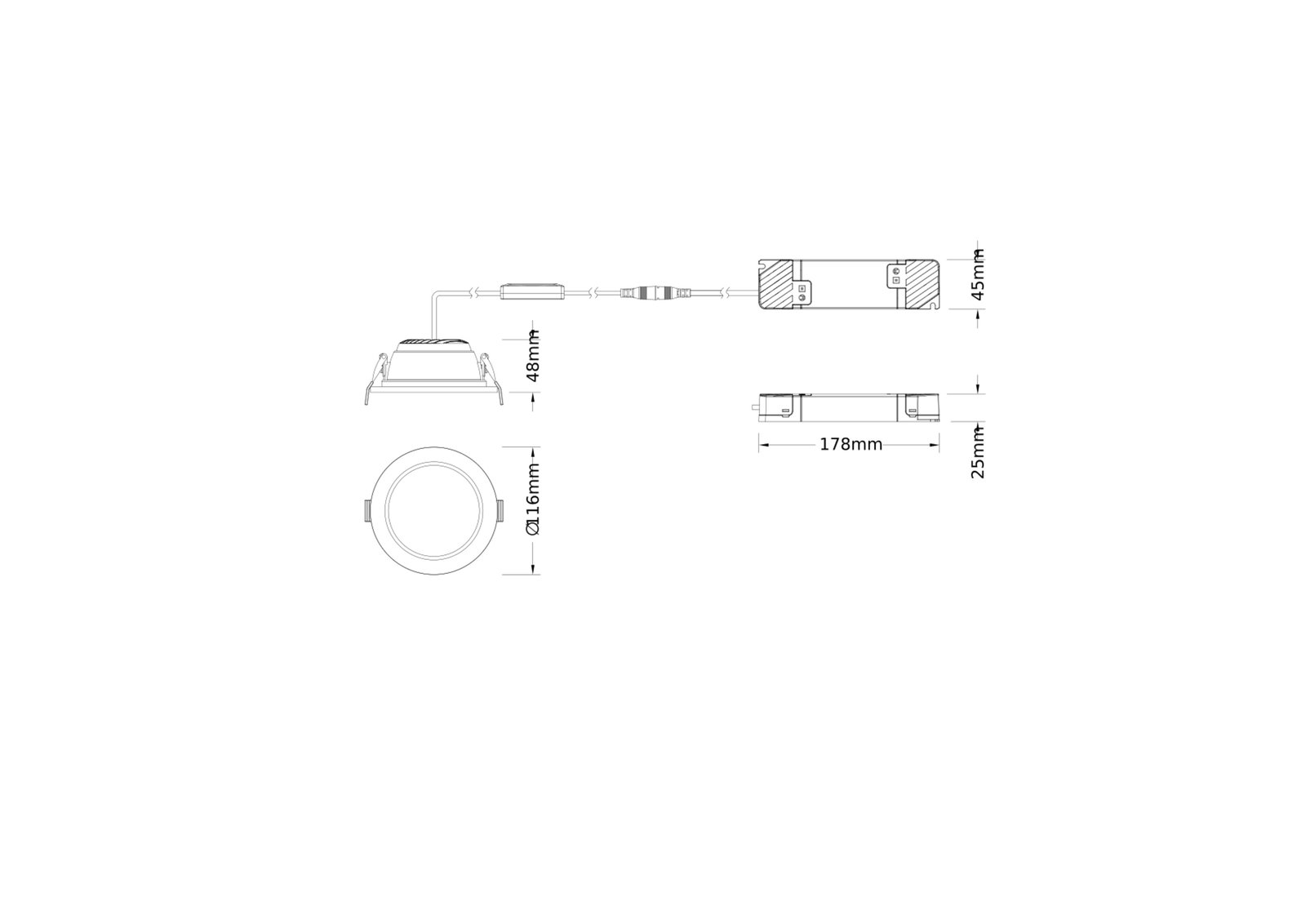 DOWNLIGHT COMFORT ZIGBEE OPAL D100 P 13W 93040 OP WT – Image 2 of 4