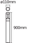 ENDURA® STYLE LANTERN MODERN Modern 90cm 12W