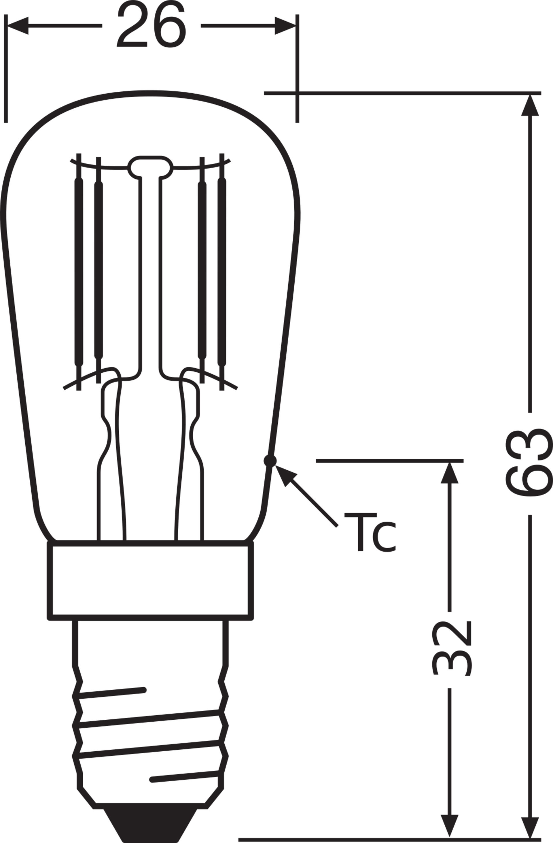 LED SPECIAL T26 2.8W 865 Clear E14 – Image 4 of 8