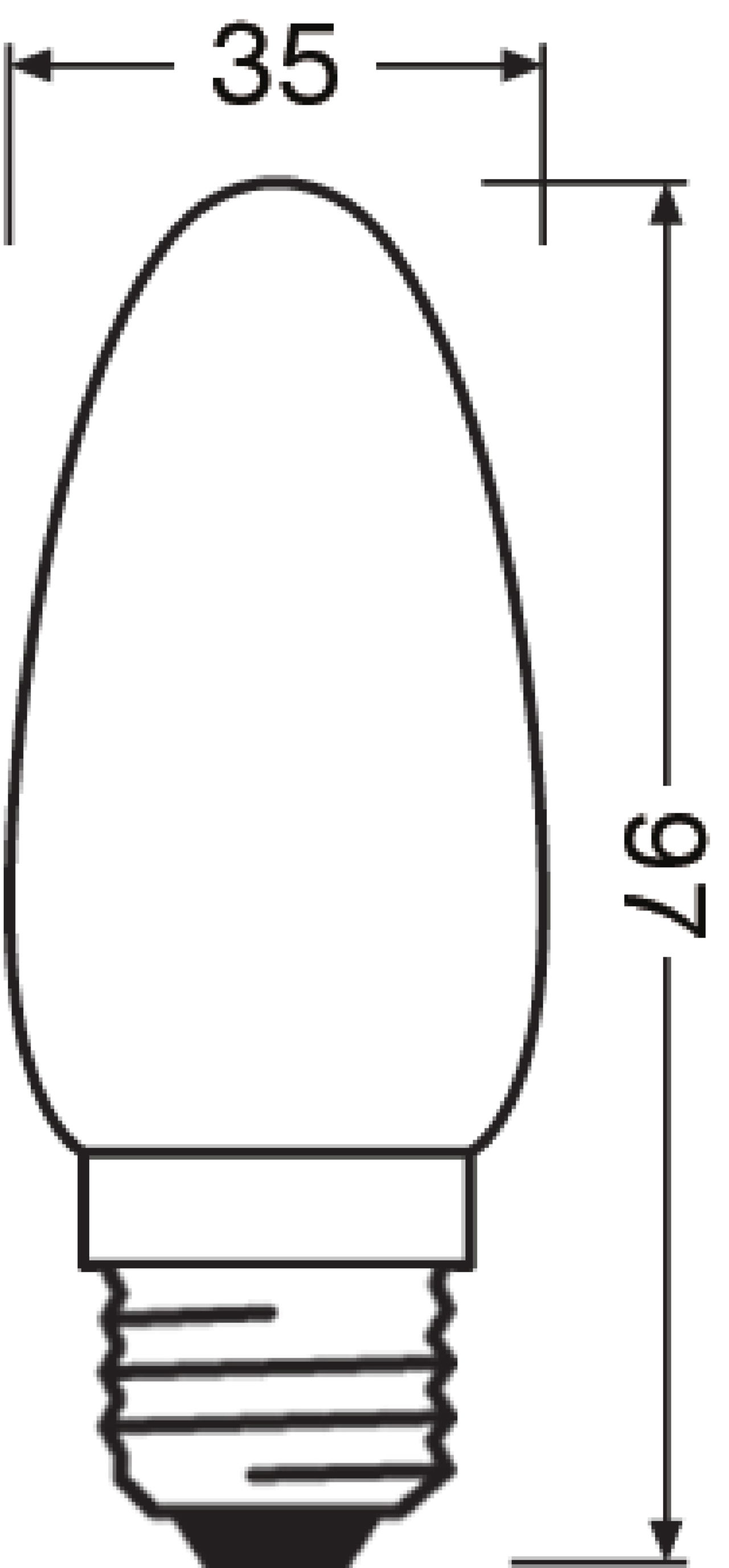 LED Retrofit CLASSIC B 4W 827 Frosted E27 – Image 3 of 5