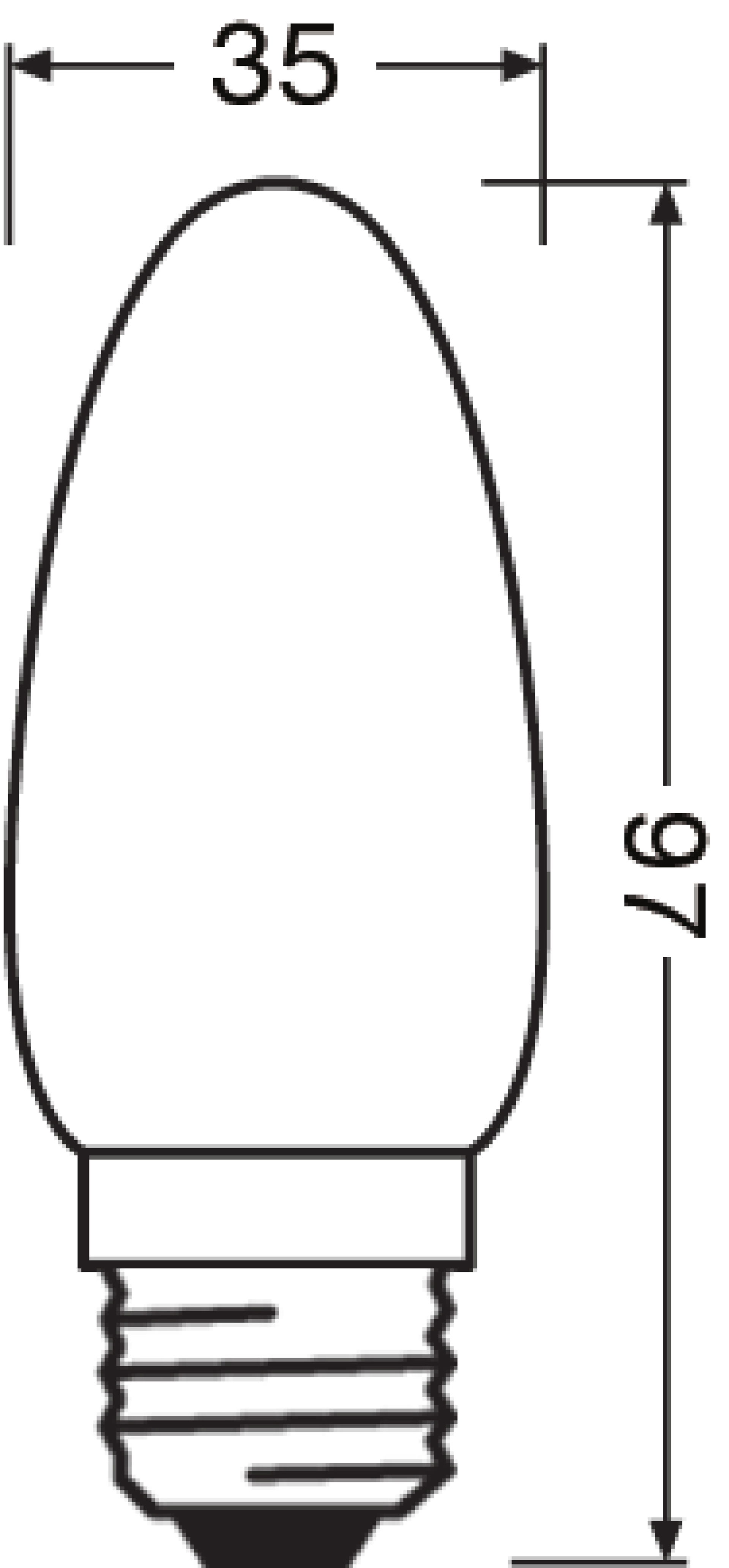 LED Retrofit CLASSIC B 4W 827 Frosted E27 – Image 3 of 5