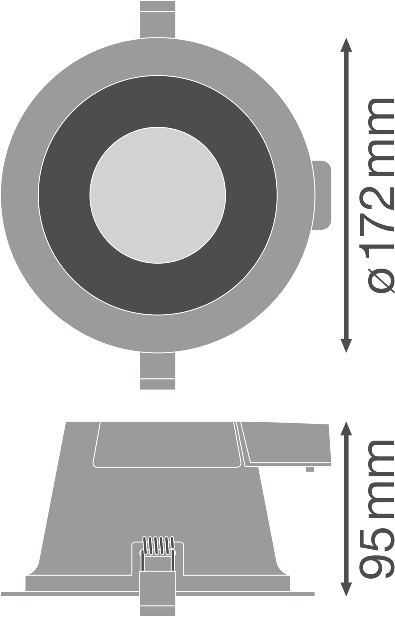 DOWNLIGHT COMFORT 155 18 W 3CCT IP54 WT – Image 3 of 5