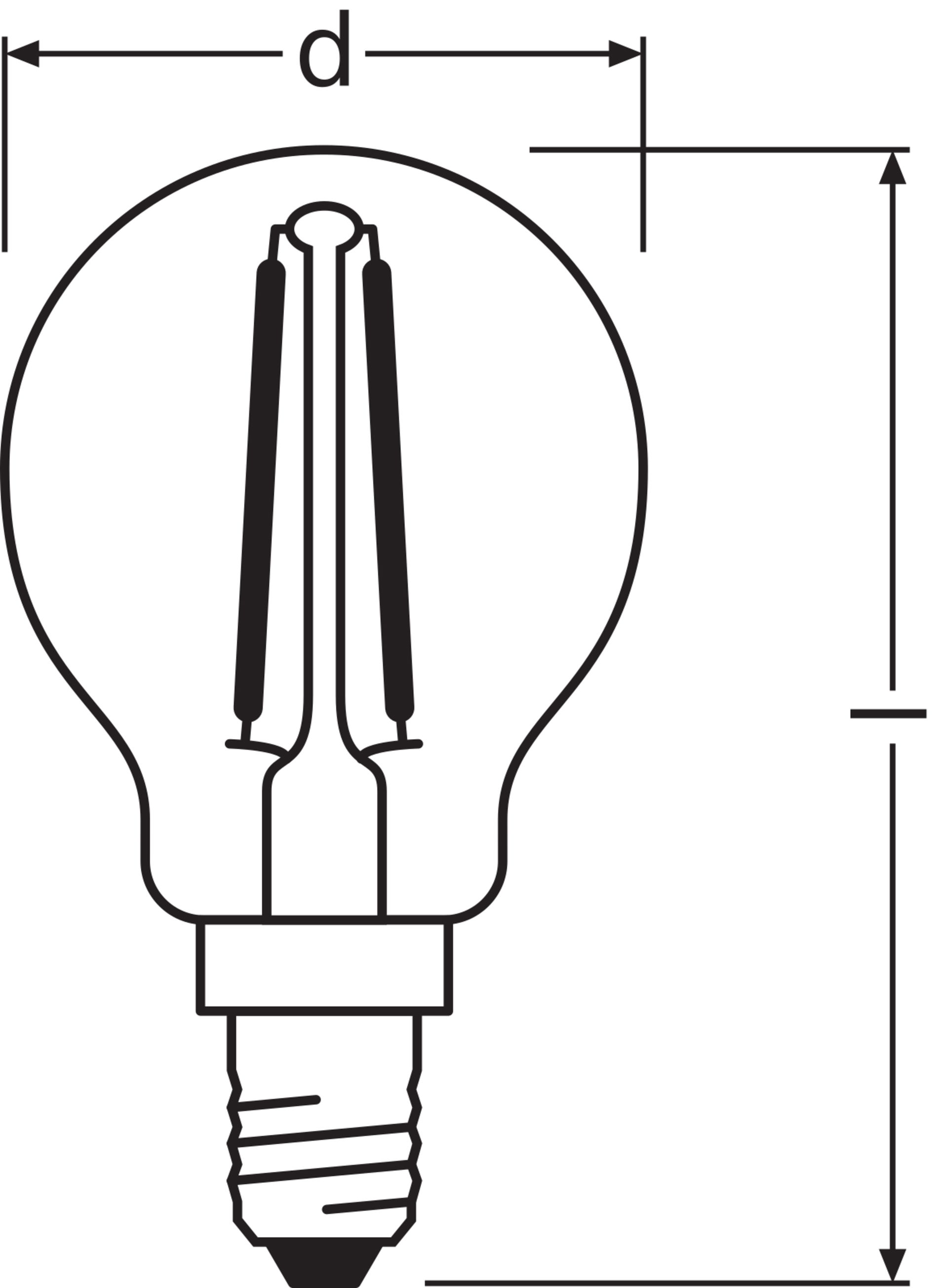 LED Retrofit CLASSIC P DIM 2.8W 827 Clear E14 – Image 4 of 6