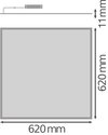 BIOLUX HCL PANEL DALI GEN 2 625 S 40W TW DALI