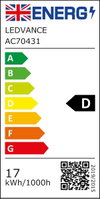 LED CLASSIC A V 17W 830 Clear E27