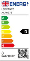 LED CLASSIC A V 7.5W 830 Clear E27