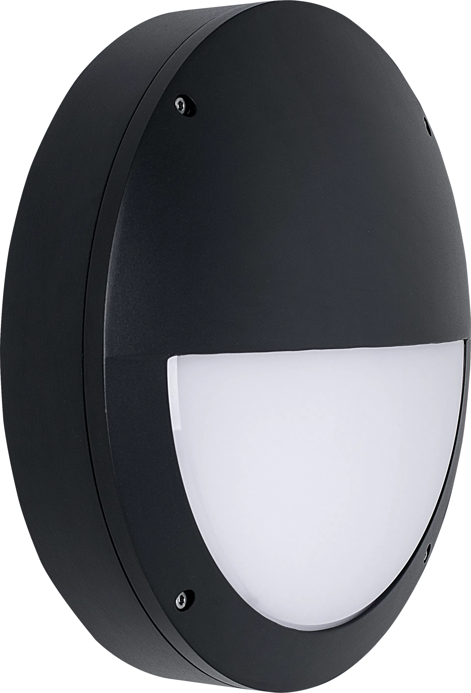 BHP GLS BULKHEAD LUMINAIRE BLACK PC BASE CLEAR PC LENS BC LAMPHOLDER IP65