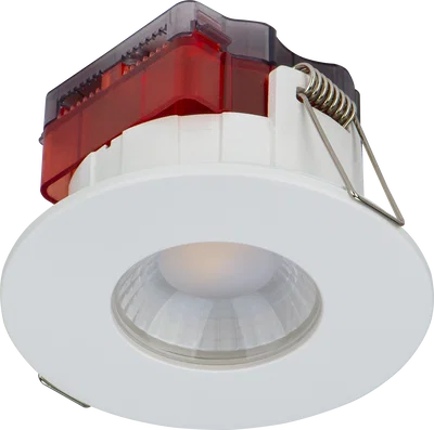 FTYPE SPOT DECORATIVE LED DOWNLIGHT 5W 515LM 3000K DIMMABLE IP65 WHITE BEZEL Â€“ FLAT