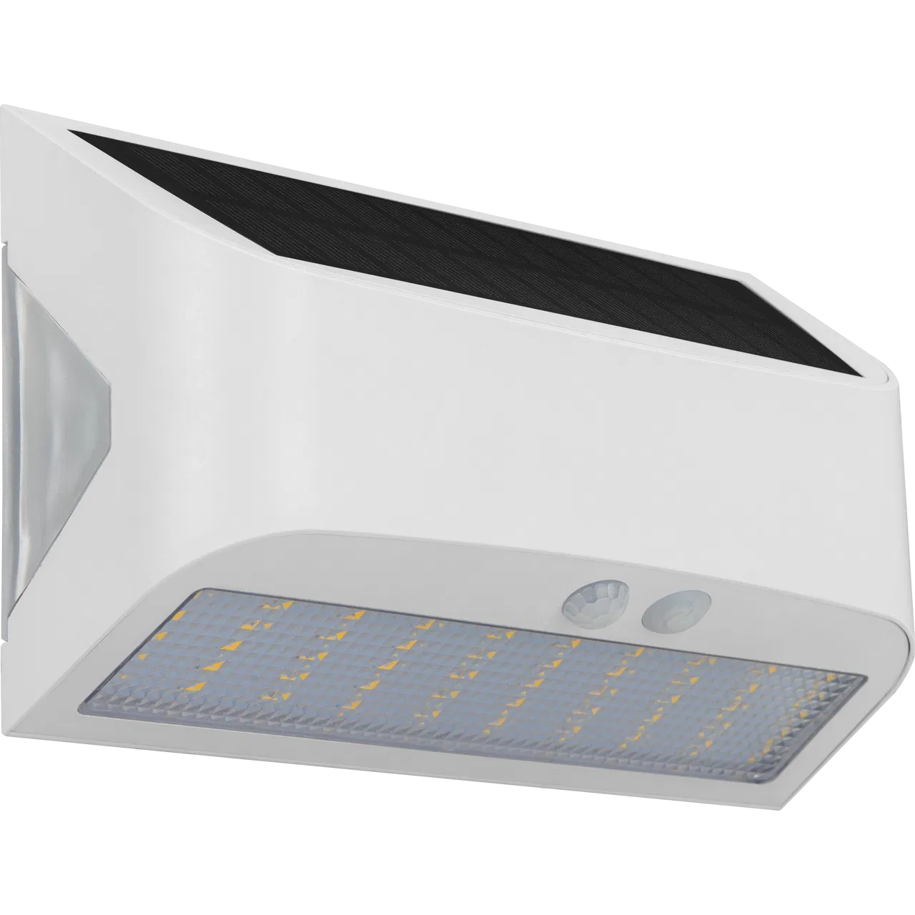 PRYSM SOLAR WALL LIGHT 6W 600LM 4000K IP54 WITH PIR AND USB CHARGING PORT Â€“ WHITE