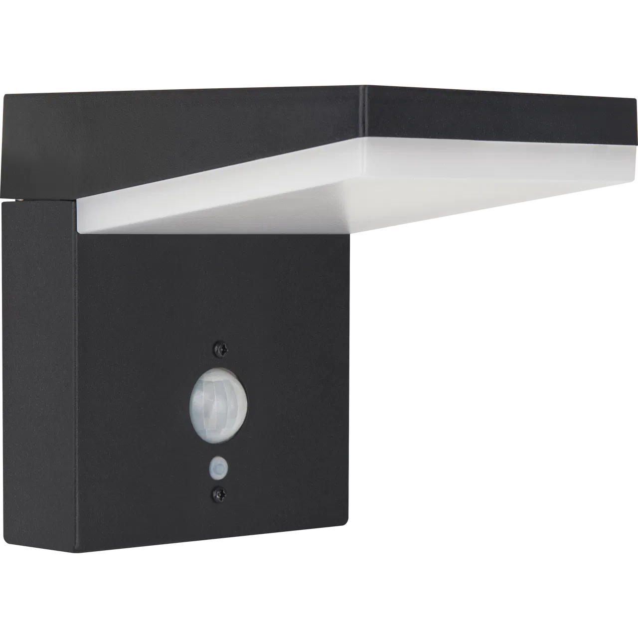 ARIES DECORATIVE SOLAR WALL LIGHT 5W 600LM 3000K IP44 WITH PIR - SLATE GREY