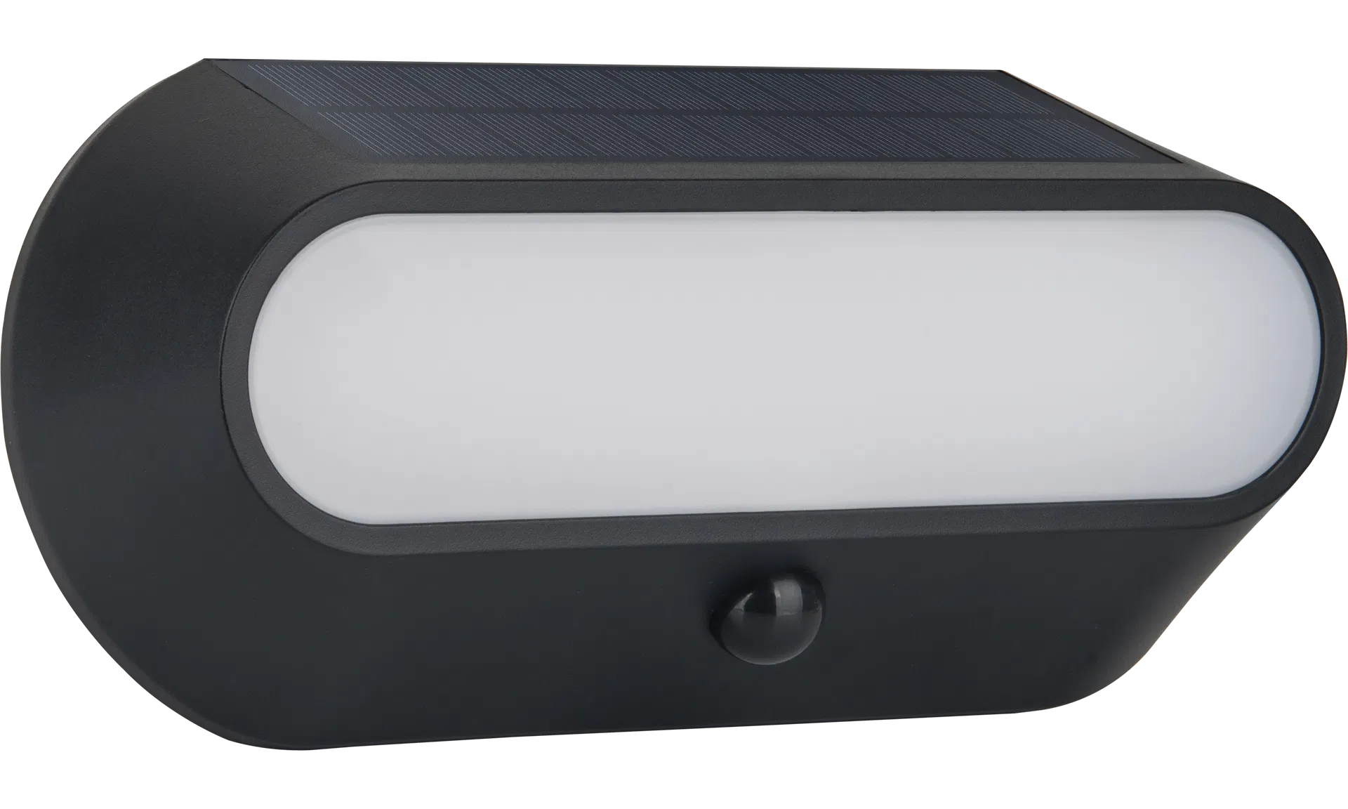 CARINA SOLAR WALL BULKHEAD OVAL 5W 470LM 4000K IP54 OVAL - BLACK