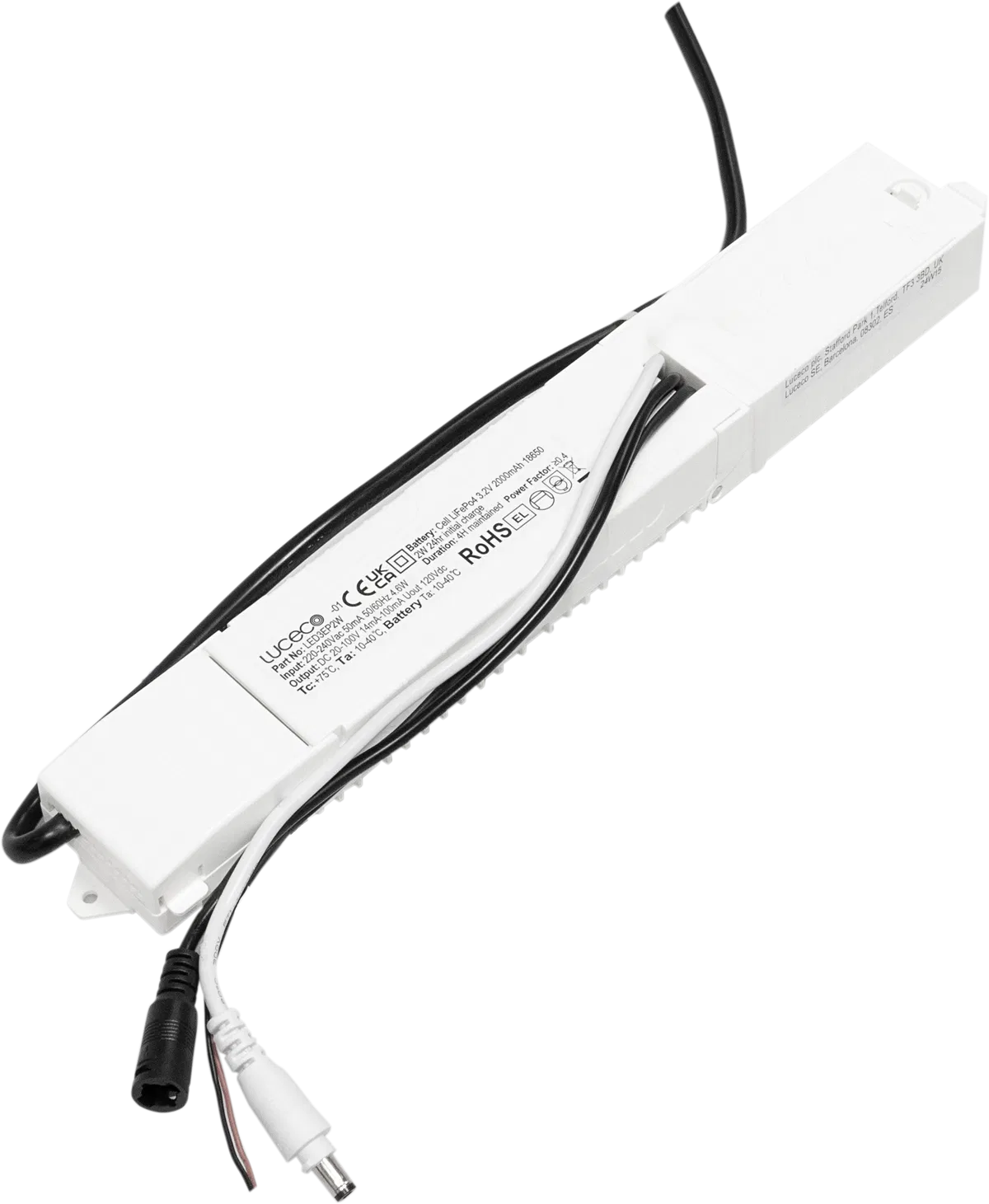 REMOTE 3HR LED EMERGENCY PACK 2W 20-100V 2X 2000MAH 18650 BATTERIES