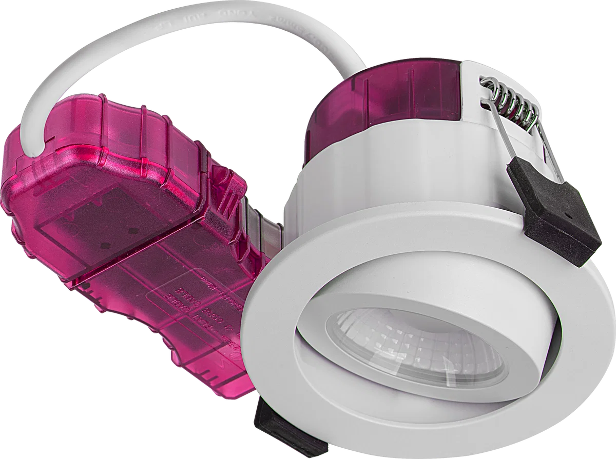 FTYPE ELITE 4W/6W 750LM POWER CHANGE & 4COLOUR CCT 2700K 3000K 4000K 6000K DIMMABLE IP65 WHITE - ADJUSTABLE