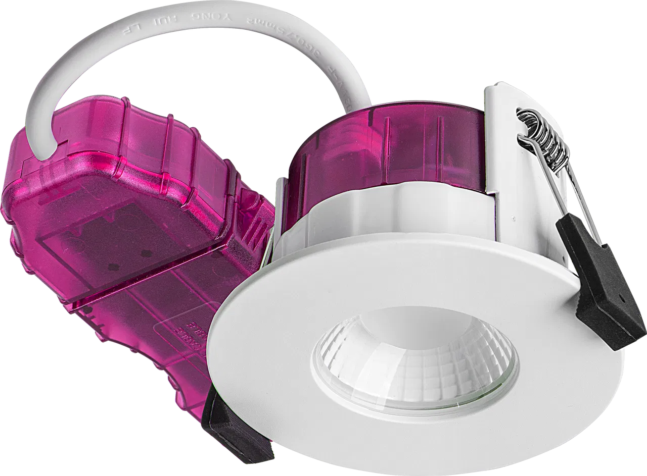 FTYPE ELITE 4W/6W 690LM POWER CHANGE & CCT CHANGE 3000K / 4000K DIM2WARM DIMMABLE IP65 WHITE - FLAT