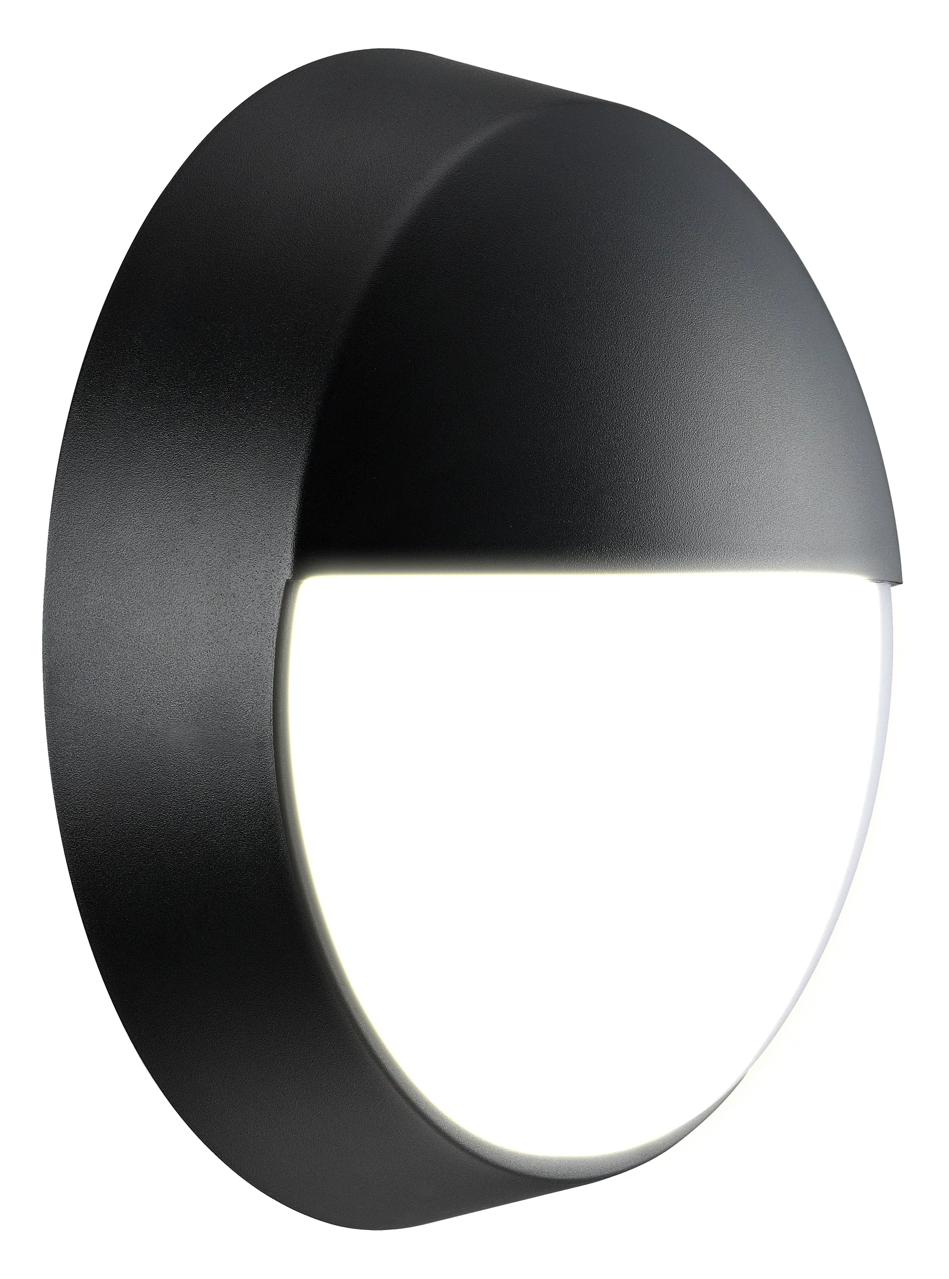 EBEE10S40-01 ECO ROUND BULKHEAD EYELID IP54 400LM 10W 4000K SUPPLIED BLACK AND WHITE TRIM