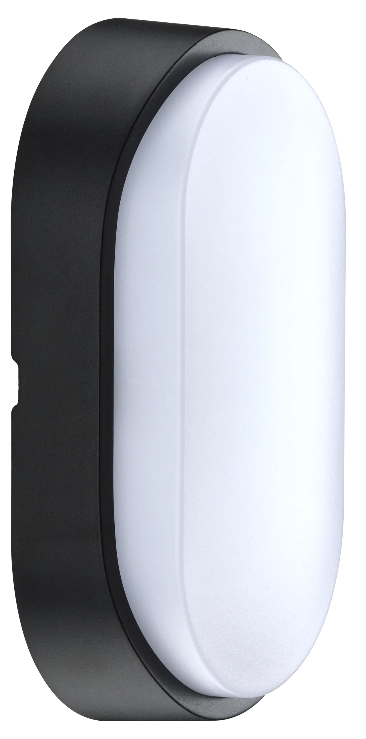 EBEO10S40-01 ECO OVAL BULKHEAD IP54 700LM 10W 4000K SUPPLIED WITH BLACK AND WHITE TRIM