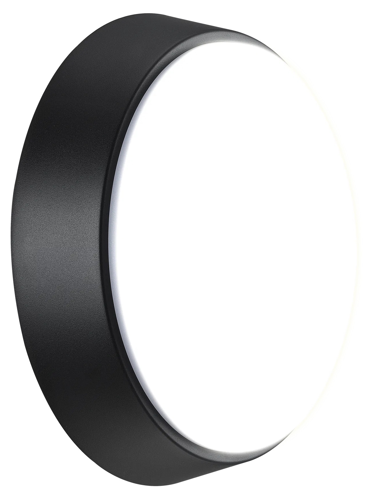 EBER10S40-01 ECO ROUND BULKHEAD IP54 700LM 10W 4000K SUPPLIED BLACK AND WHITE TRIM