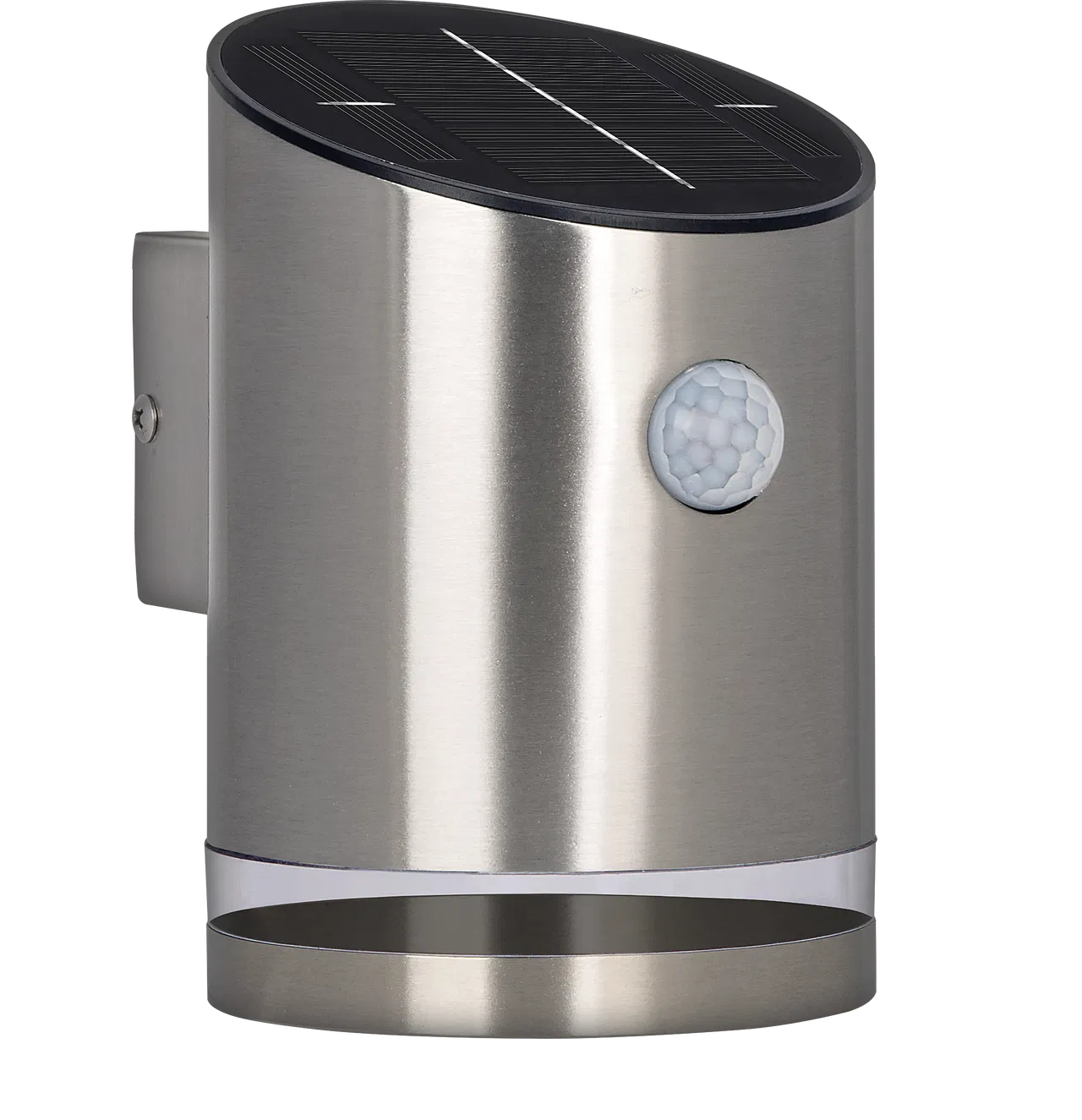 SOLAR STAINLESS STEEL PIR WALL LIGHT 100LM IP44 4000K