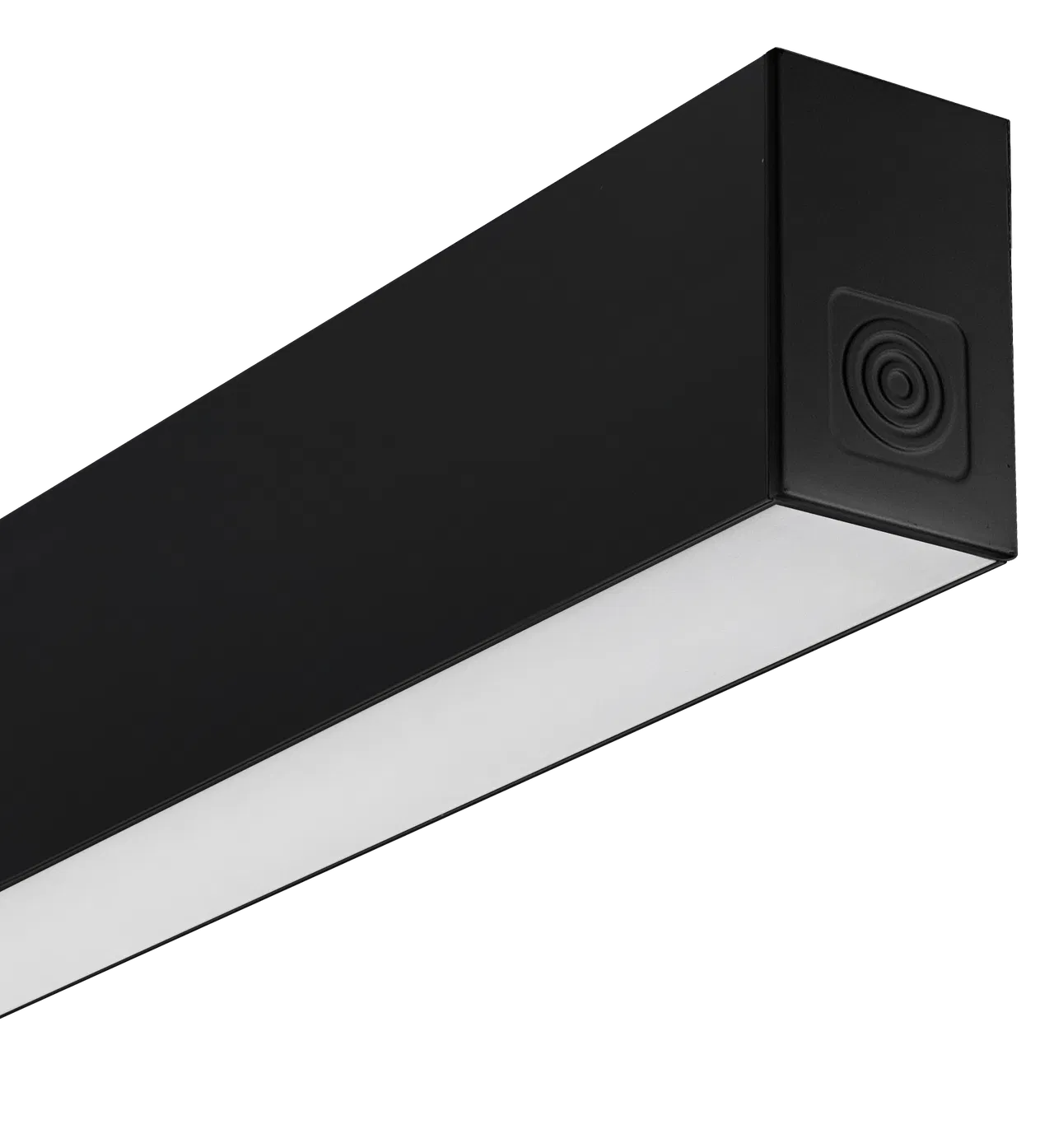 CONTOUR DIRECT/INDIRECT BLACK RAL 9005 SUSPENDED LINEAR 1414MM 6000LM 57W EM