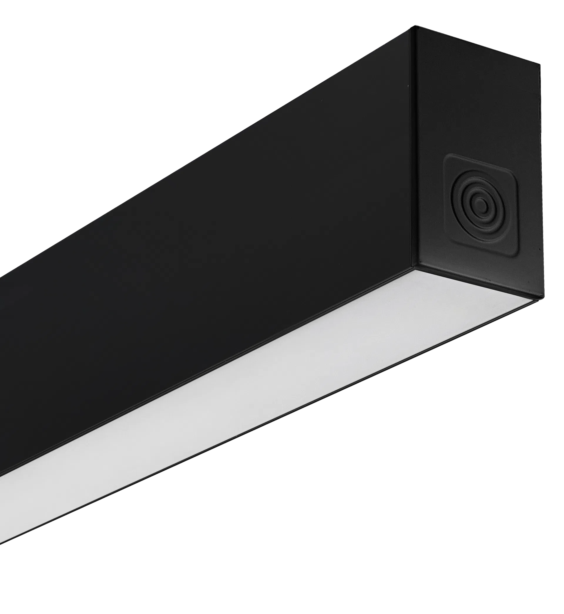 CONTOUR DIRECT/INDIRECT BLACK RAL 9005 SUSPENDED LINEAR 1414MM 6000LM 57W EM