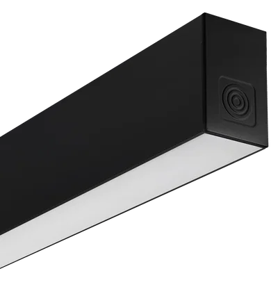 CONTOUR DIRECT/INDIRECT BLACK RAL 9005 SUSPENDED LINEAR 1414MM 3700LM 35W DIM