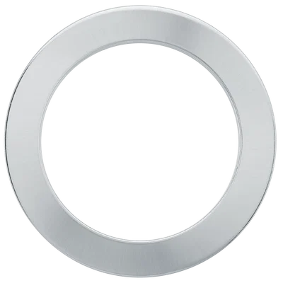 CIRCULAR BRUSHED STEEL PLATINUM MINI ACC.
