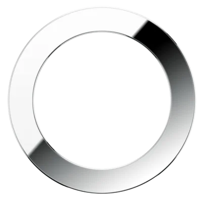 CIRCULAR POLISHED CHROME PLATINUM MINI ACC.