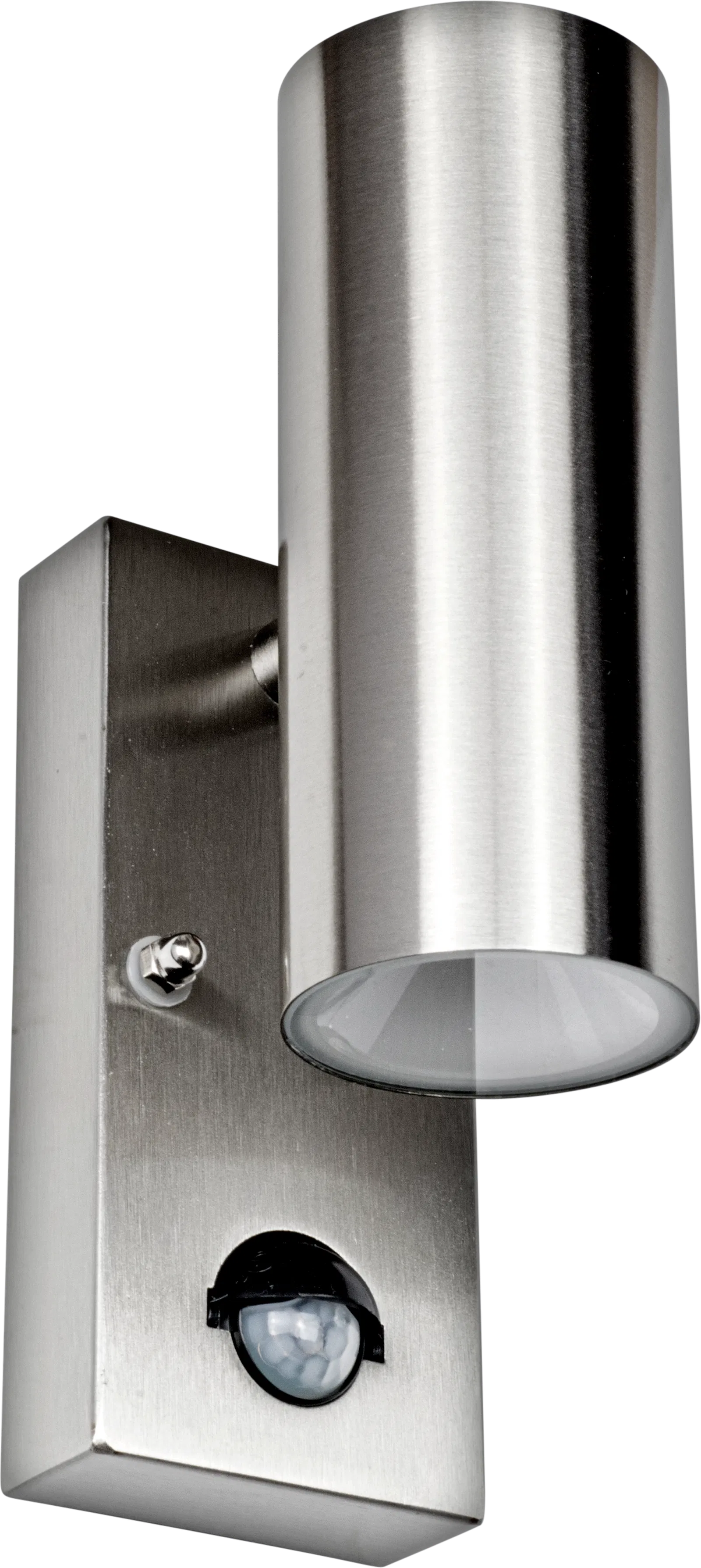STAINLESS STEEL LED PIR WALL LIGHT UP/DOWN 500LM 8W 3000K