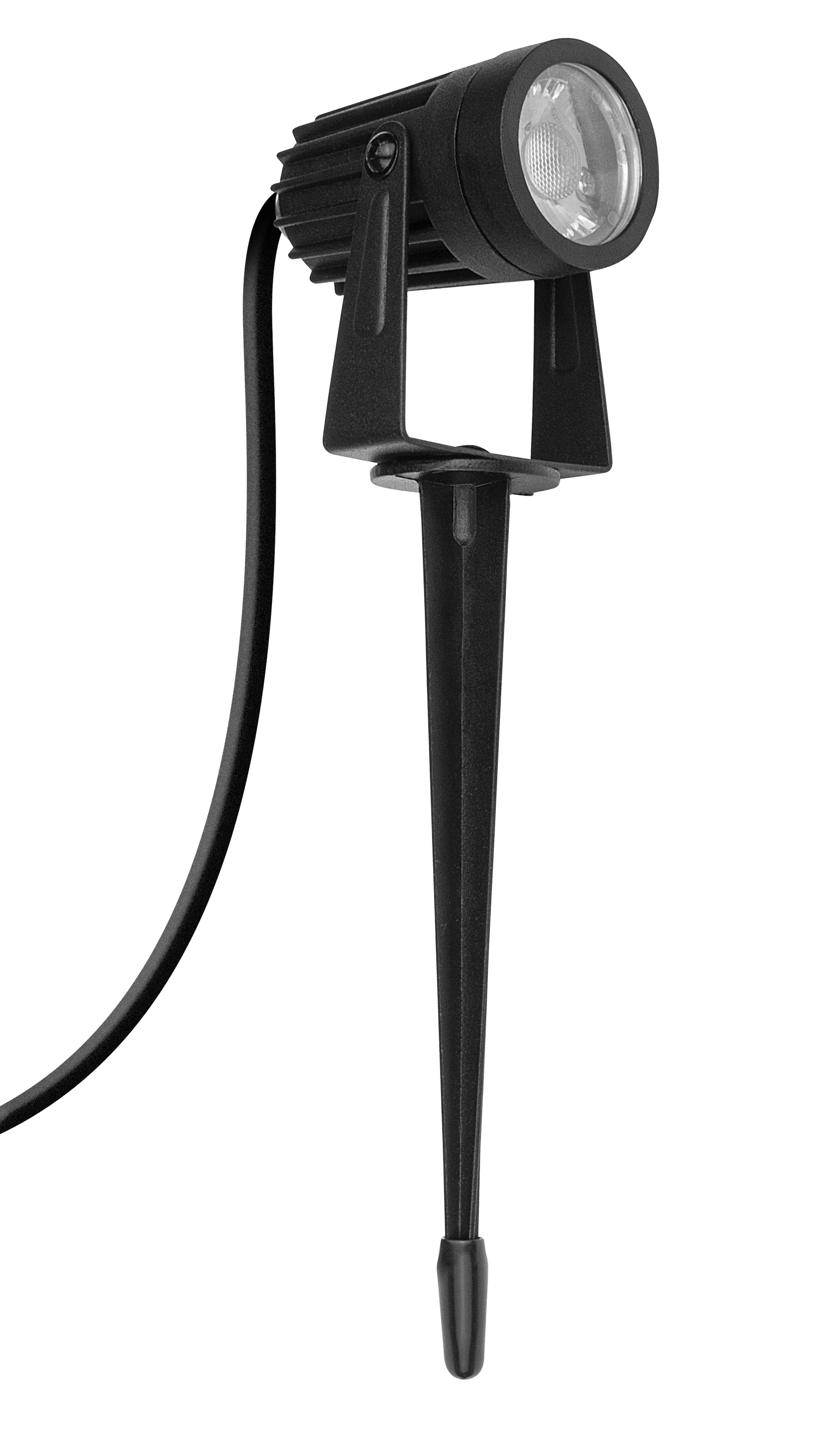 EXTERIOR LED COACH LANTERN 4 PANEL BOTTOM ARM 640LM 8W 4000K IP44 BLACK NON-PIR