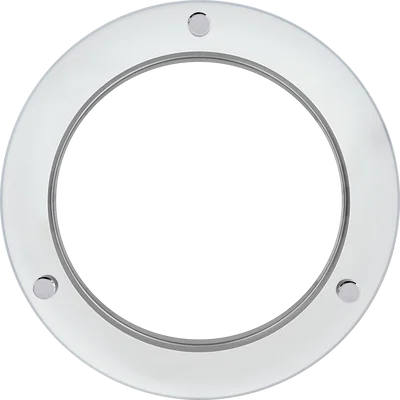 BRUSHED STEEL DROPPED FROSTED PLATINUM MINI ACC.
