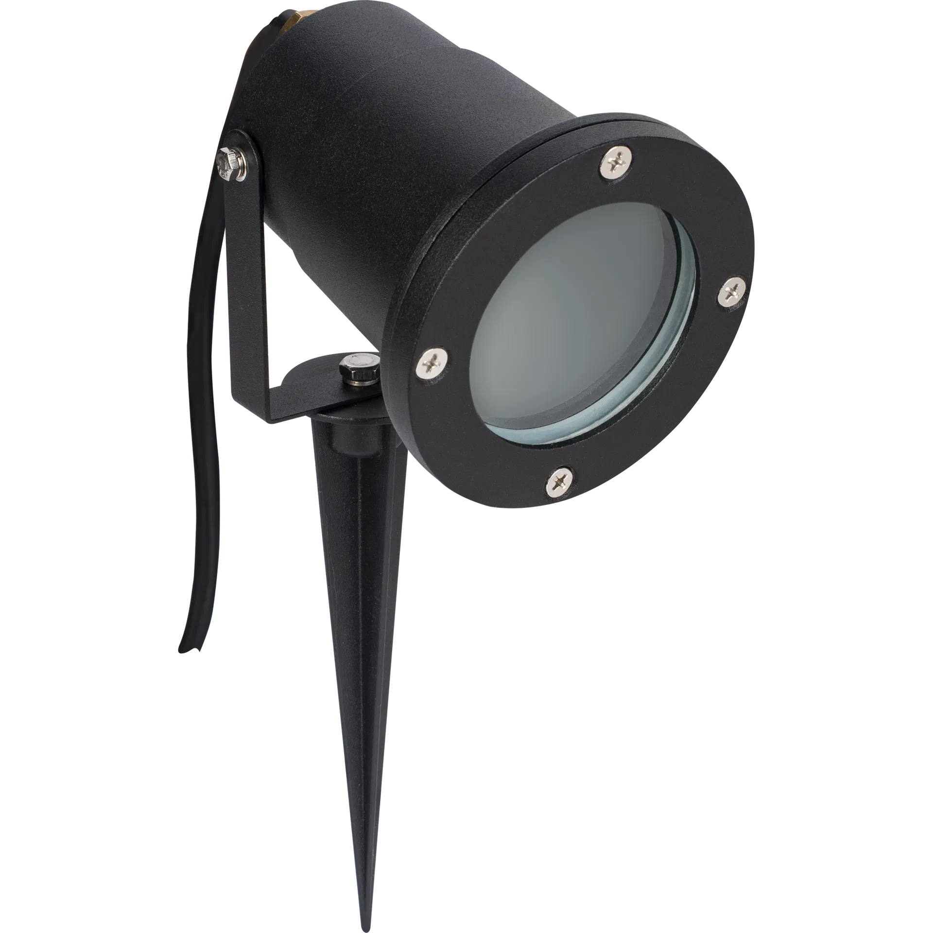 LEXDGLSG-01 EXTERIOR DECORATIVE GU10 LAWN SPIKE LIGHT- GREY SLATE