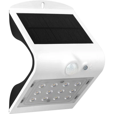 SOLAR GUARDIAN PIR WALL LIGHT WHITE IP65 1.5W 220LM 4000K STD