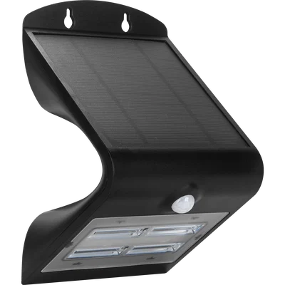 SOLAR GUARDIAN PIR WALL LIGHT BLACK IP44 3.2W 400LM 4000K STD