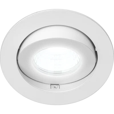 ELEMENT DOWNLIGHT ADJUSTABLE FLAT BEZEL Ã˜105MM MATT WHITE