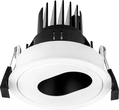 PALLADIUM DOWNLIGHT 100MM 660LM 8W 4000K STD DRIVER CIRCULAR ANTI-GLARE WHITE BEZEL