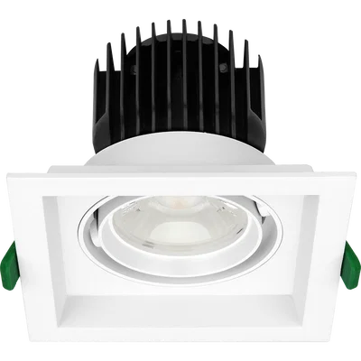 SINGLE SQUARE MODULE RECESSED WHITE 140MM 1900LM 22W 4000K