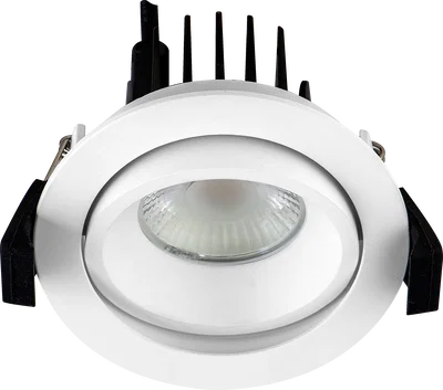 PALLADIUM DOWNLIGHT 90MM 660LM 8W 4000K STD DRIVER ADJUSTABLE WHITE BEZEL