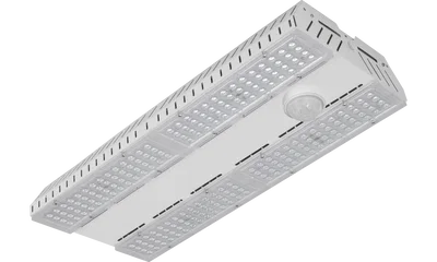 ELARABAY RACKING LENS RAL 9016 LOWBAY 569MM 16000LM 112W STD + PIR