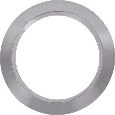 PLATINUM LARGE DOWNLIGHT BRUSHED STEEL BEZEL IP44 WITH DROPPED HALO GLASS